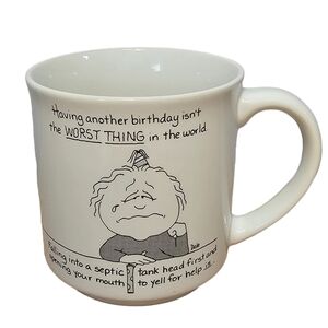 Vintage Recycled Paper Products Humorous Birthday 12oz Coffee Mug